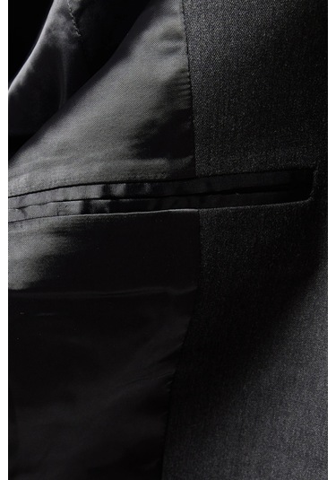 Good American Oversize Çift Düğmeli Blazer, Modern Güç - Şık Kadın Ceket Koyu Gri