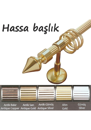 Rustik Metal Halkalı + Raylı