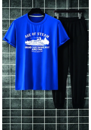 Unisex Age Of Steam 2'li Eşofman Takımı Mavi