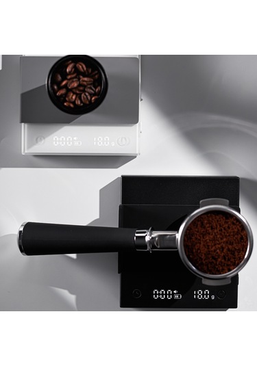 Reedark "profesyonel Kahve Terazisi: 0.1g Hassasiyet, 3 Mod, Usb-c Şarj, Zamanlayıcılı, Silikon Kılıflı" Siyah
