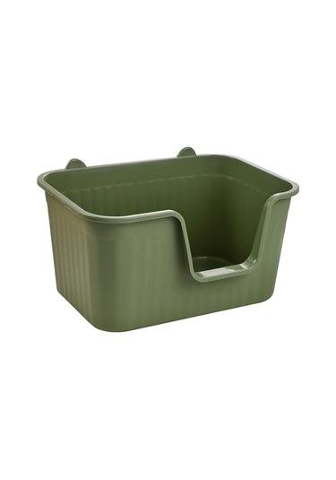 Kapalı Kedi Kedi Çöp Kutusu Kapalı Kediler İçin Evcil Hayvan Malzemeleri Kolay Temiz Oda Antrasit