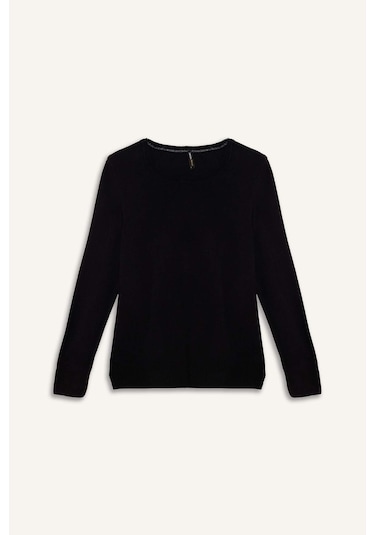 Defacto Regular Fit Bisiklet Yaka Triko Kazak F7091AZ20AU