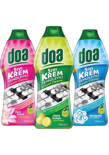 Doa Sıvı Krem Amonyaklı Temizleyici 750 Ml Vegan X 2 Adet 2'li Set
