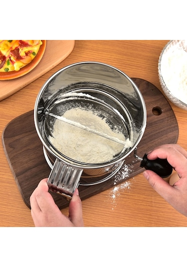 Sones El-kranklı Eğik Un Eleği Mutfak Pişirme Aletleri Diğer