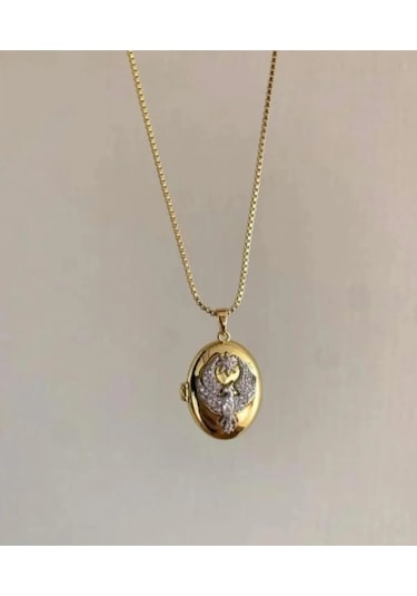 Uzak Şehir Anka Kuşu Alya Çelik Kolye Gold 316l Paslanmaz Çelik Renkli