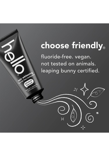 Hello Activated Charcoal Epic Whitening Florürsüz Diş Macunu 113gr Beyazlık
