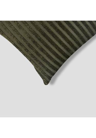 Sezyon Elya Desenli 45x45 Yeşil Kırlent Kılıfı Yeşil