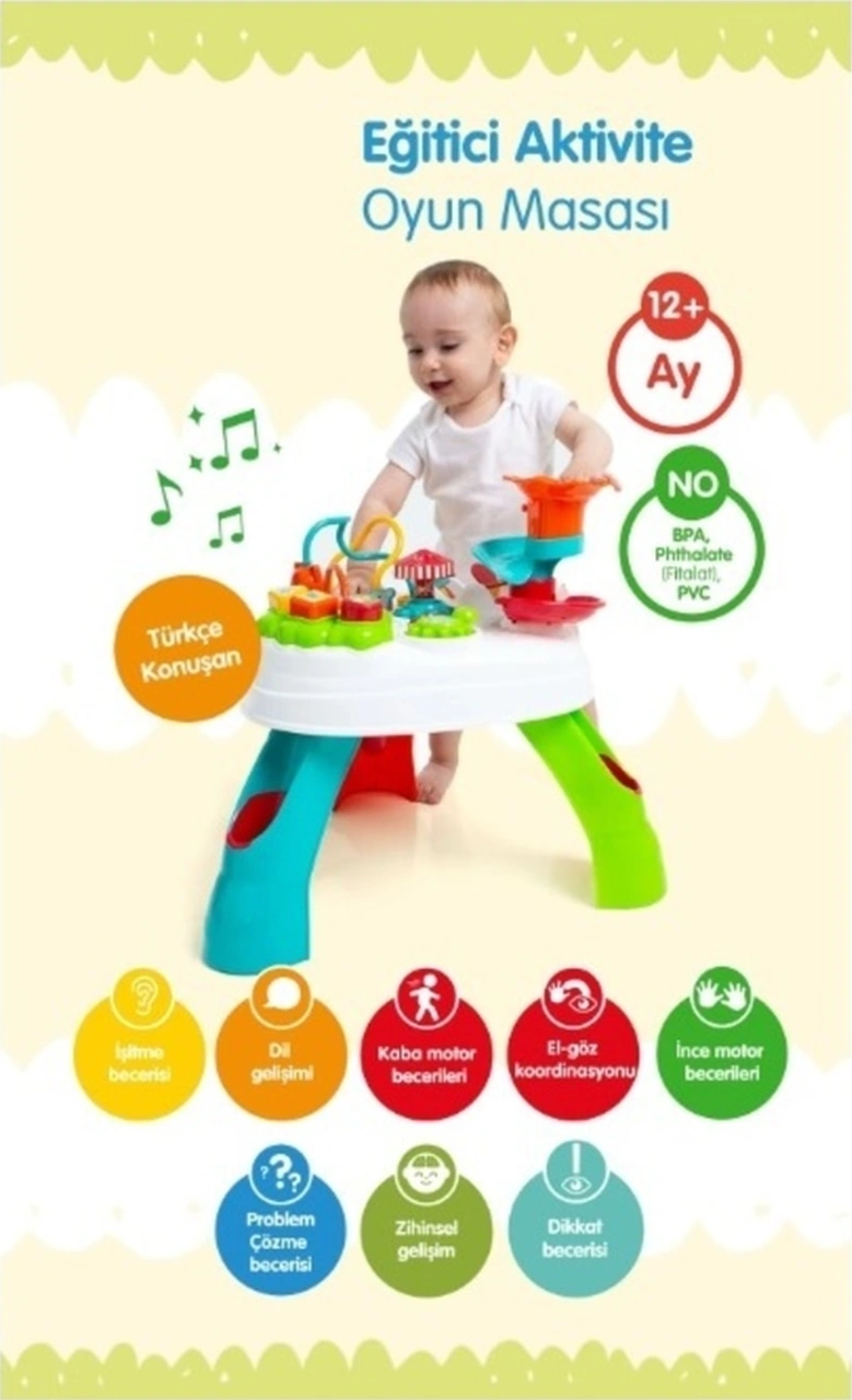 Türkçe Konuşan Aktivite Masası, Bebek Oyun Masası