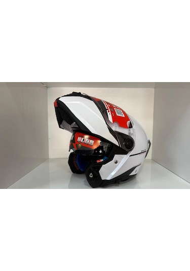 Mt Helmets Mt Atom 2 A11 Çene Açılır Motosiklet Kaskı Parlak Beyaz