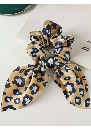 Proshik Bej Leopar Desenli Saç Lastiği 242572342 Leopar