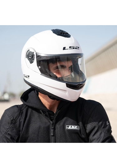 Ls2 Strobe 2 Çene Açılır Motosiklet Kaskı Beyaz