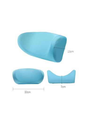 Araba U Şekilli Boyun Yastık Yumuşak Başlık Çocuklar Araba Koltuk Tarafı Uyku Yastık Gök Mavisi