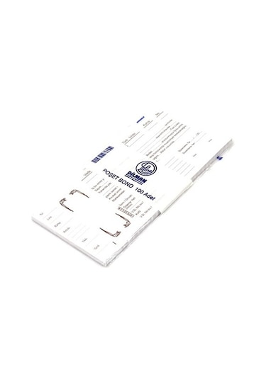 Senet Defteri 100 Adet Senet Koçanı - Bono