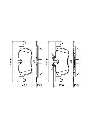 Bmw İ3 I01 0.6 2013-2023 Bosch Arka Balata
