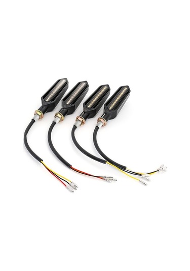 Ebitda Motosiklet Yeniden Takım İçin 24 Led 2 Renkli Sinyal Fren Lambası, Patladı Yanıp Söner Beyaz Işık