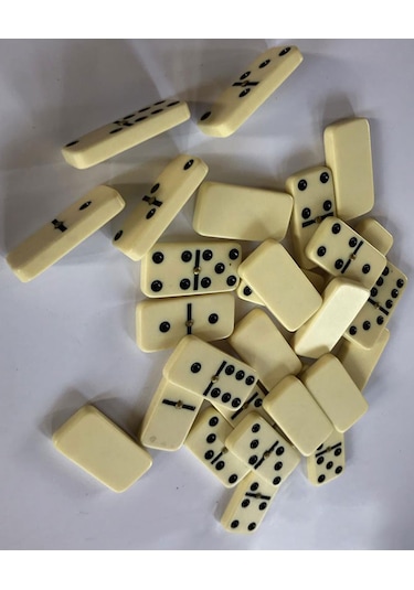 Domino Taşı Melamin Küçük Boy Özel Torbalı