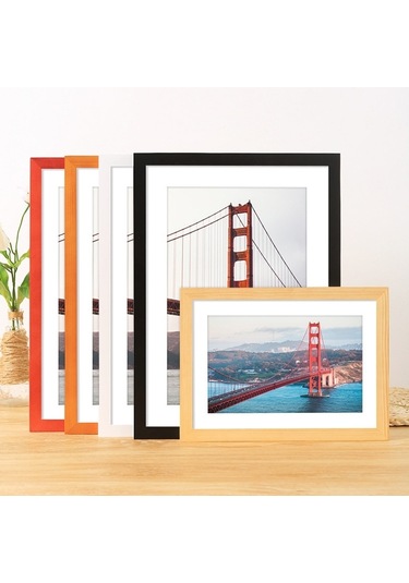 İmitasyon Masif Ahşap Fotoğraf Çerçevesi Belge Çerçevesi 10 İnç