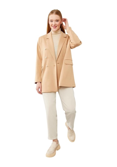 Kadın Spor Blazer Ceket VİZON