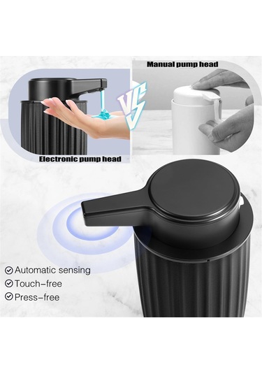 Xiaaokeji Mutfak İçin Otomatik Sabunluk Sıvısı: 9 Oz Siyah