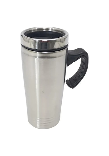 Paslanmaz Çelik Seyahat Termosu Kupası -mercampoutdoor Gri