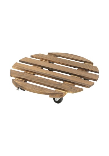 Trendooze Yuvarlak Tekerlek Tabanı, Stand Saksısı Saksısı Evrensel Çiçek Çiçek Ahşap A Ub