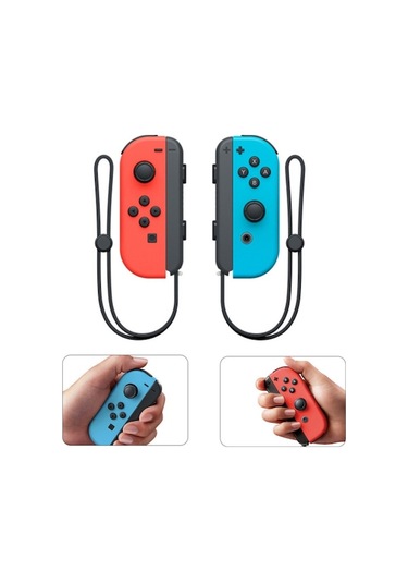 Bloomnest Anahtar Kolu Joycon Bluetooth Gamepad Ns Sol Sağ Kolu Uzaktan Kumandalı El Kayışlı Uyandırma Çift