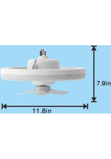 Hallow Lmh00022 Işıklı Kısılabilir Tavan Vantilatör E27