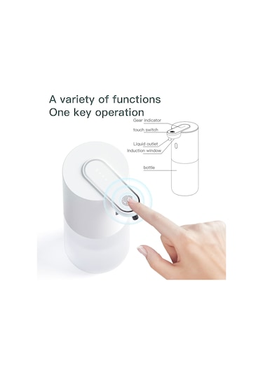 Qfdr Otomatik Sabun Dispenseri, 400 Ml Şarj Edilebilir