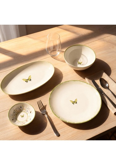 Güral Flora Green 12 Parça 4 Kişilik Kahvaltı Takımı 4883 2732476