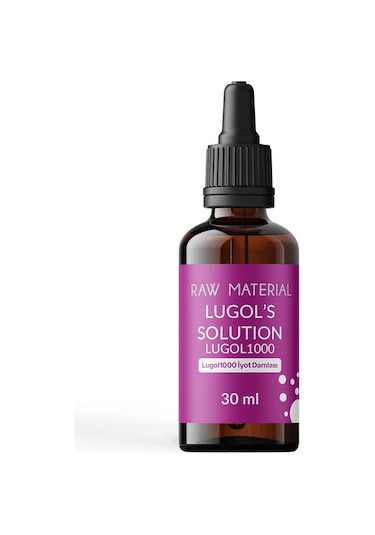 Raw Material Lugol Solüsyon 1000 İyot Damlası 30 ML