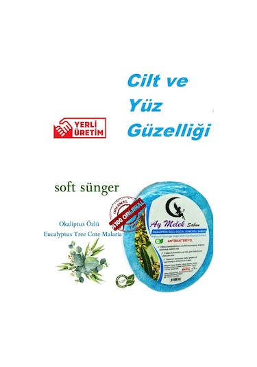 Okaliptüs Özlü Süngerli Doğal Güzellik Sabunu Cilt   Etkili Diğer