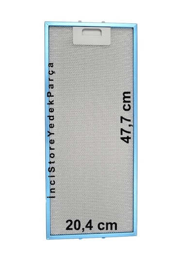 Vestel Uyumlu Efes 20218217 Ankastre Davlumbaz Sürgülü Aspiratör Alüminyum Metal Tel Kaset Yağ Filtre