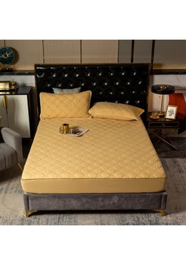 Novahub Deve Tüyü Yatak Koruyucu Kapitone Yatak Koruyucu Su Geçirmez Yatak Örtüsü Anti-akar Yatak Örtüsü 150cm 200cm Deve Tüyü - Diğer Deve Tüyü