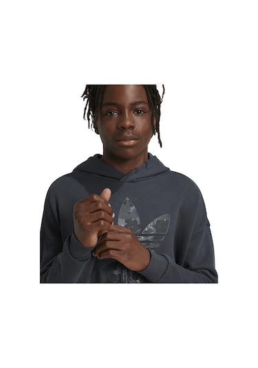 Adidas Hoodıe Carbon Çocuk Sweatshirt - Iy1755