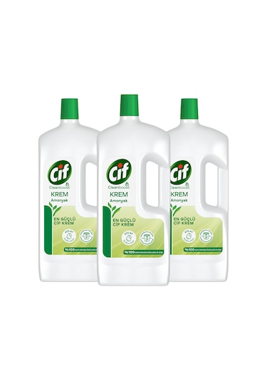 Cif Krem Amonyaklı Yüzey Temizleyici 3 x 1500 ML