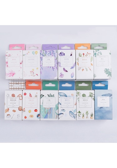 Springsun Washi Bant Seti - 4 Rulo 3 Farklı Genişlik Dekoratif Maskeleme Bandı El Sanatları & Dıy İçin: Scrapbooking, Planlayıcı, Hediye