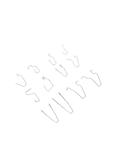 Reedark 12 Adet Paslanmaz Çelik Oto Far Sıkma Kıskaçları - H1/h3/h4/h7 Uyumlu Evrensel Far Ampul Tutucu Yaylı Klempler