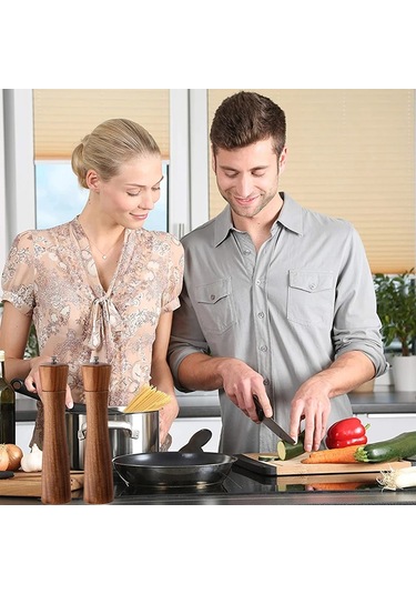 Myinkai Renkli Kutuda 3 Adet Paketlenmiştir Tuz Ve Karabiber Ahşap