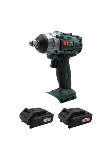 Klpro KLSS18B-20 18 V 2.0 Ah Li-ion Çift Akülü Kömürsüz Profesyonel Somun Sıkma Makinesi