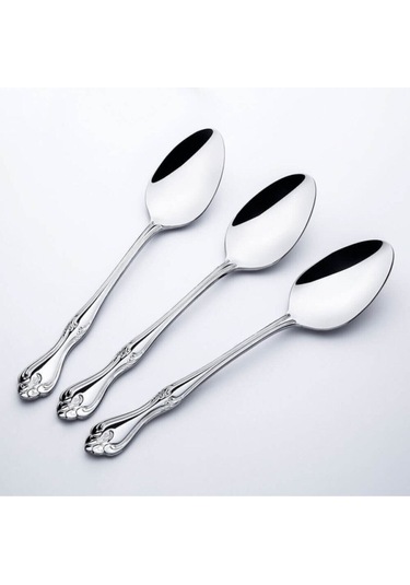 Nehir Lalezar Çay Kaşık - 12 Li Çay Kaşığı Gri