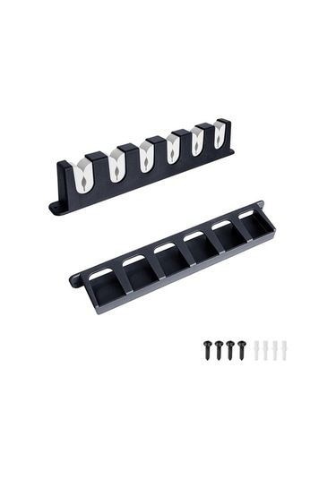 Tongxida 6 Delikli Eva Olta Kamışı Depolama Ekran Rafı, Renk: Dikey Gri Diğer