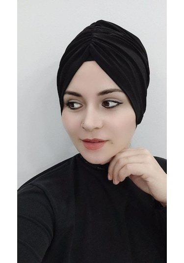 Kadın Tesettür Trend Bone Siyah