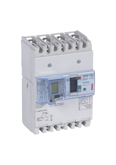 Legrand Dpx³ 160Serisi Kaçak Akımlı Kompakt Şalter 4 Kutup Icu:36Ka - 40A 400V Ac - 420112