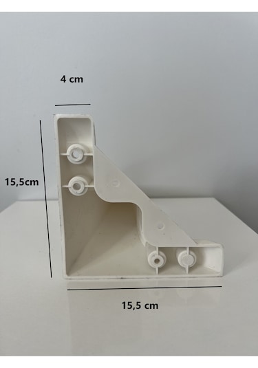 4 Adet Beyaz Lükens Mobilya Puf Ayağı Ayak Plastik