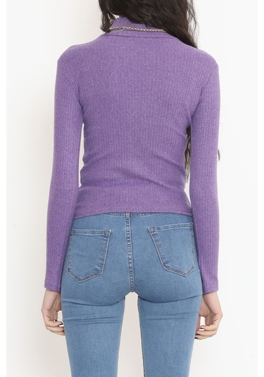 Buyers Butik - Balıkçı Yaka Body Mor - 8338.1567. 001