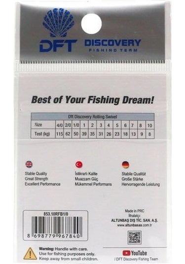 Dft Bilyeli Fırdöndü Siyah No:2 1/10