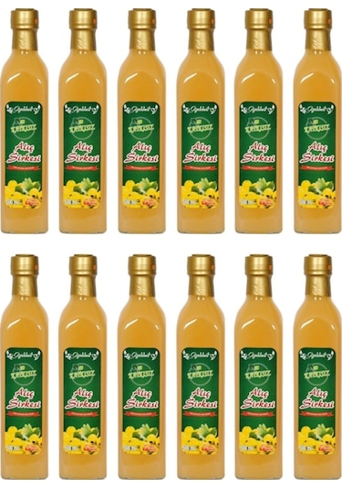 Alıç Sirkesi 12x500 Ml - %100 Katkısız Doğal Geleneksel Ev Yapımı