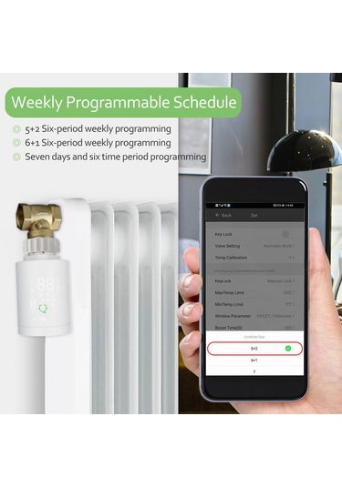 Tuya Zıgbee3.0 Akıllı Radyatör Aktüatör Programlanabilir E12611