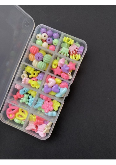 Çift Şeker 4 Kutu Kendin Yap Hobi Takı Seti Kolye Bileklik Telefo