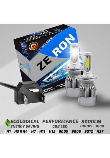 Xenon H4 Led Araba Far Ampül Xenon Led Uzun Kısa Şimşek Etkili
